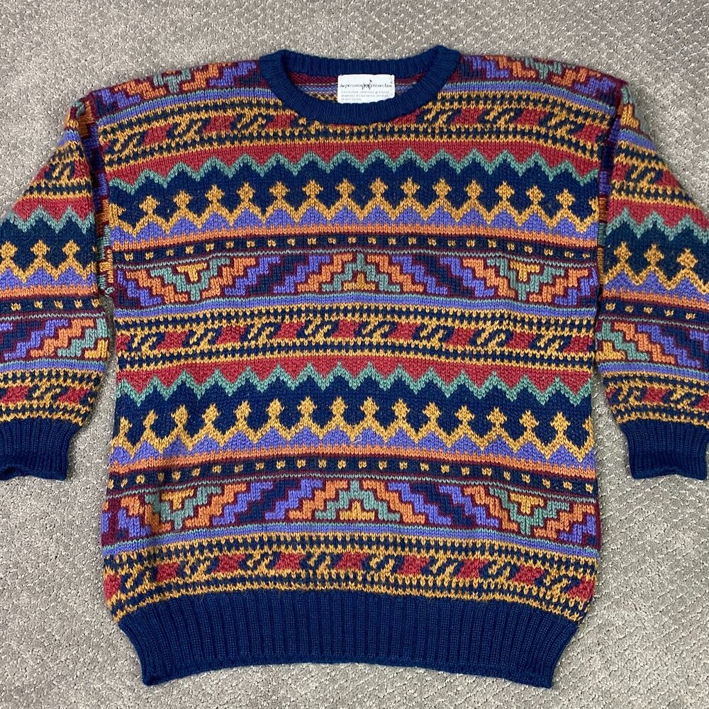 The Peruvian Connection Alpaca Sweater Women's Crewneck Aztec Southwestern